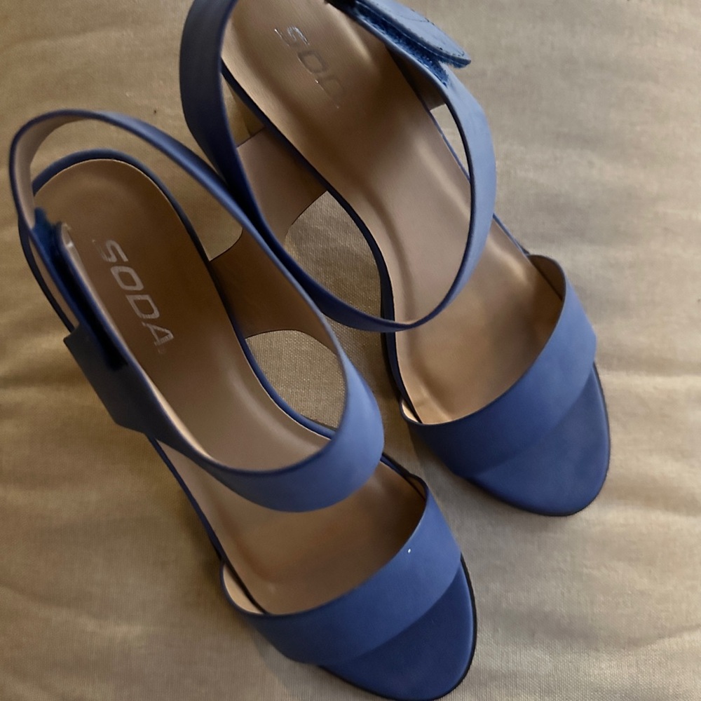 Soda Women's Blue Sandals